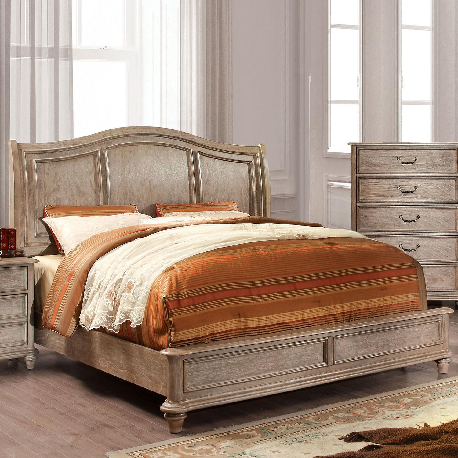 

    
Rustic Natural Solid Wood CAL Bed Furniture of America CM7611-CK Belgrade
