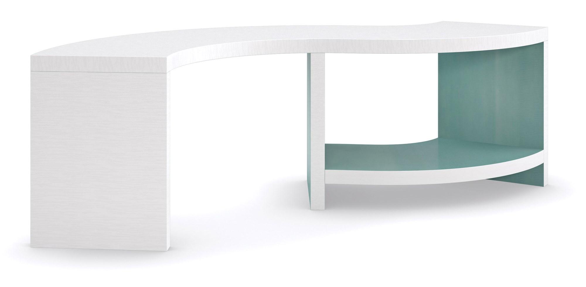 Contemporary Coffee Table OVER FLOW CLA-421-403 in White 