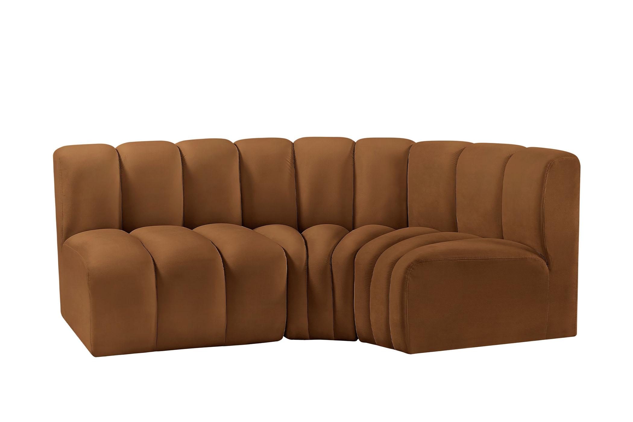 

        
Meridian Furniture ARC 103Saddle-S3A Modular Sectional Sofa Saddle Velvet 094308298979
