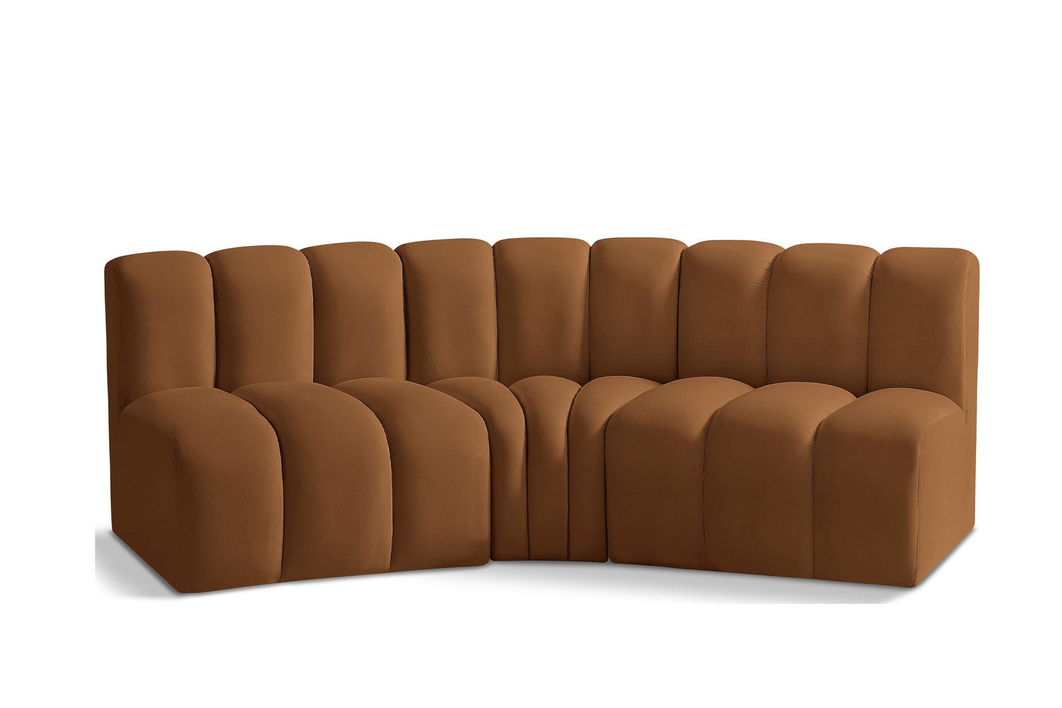 

        
Meridian Furniture ARC 103Saddle-S3B Modular Sectional Sofa Saddle Velvet 094308298986

