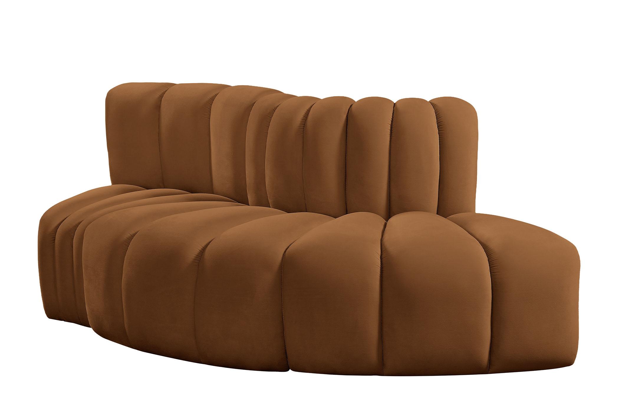 

        
Meridian Furniture ARC 103Saddle-S3E Modular Sectional Sofa Saddle Velvet 094308299013
