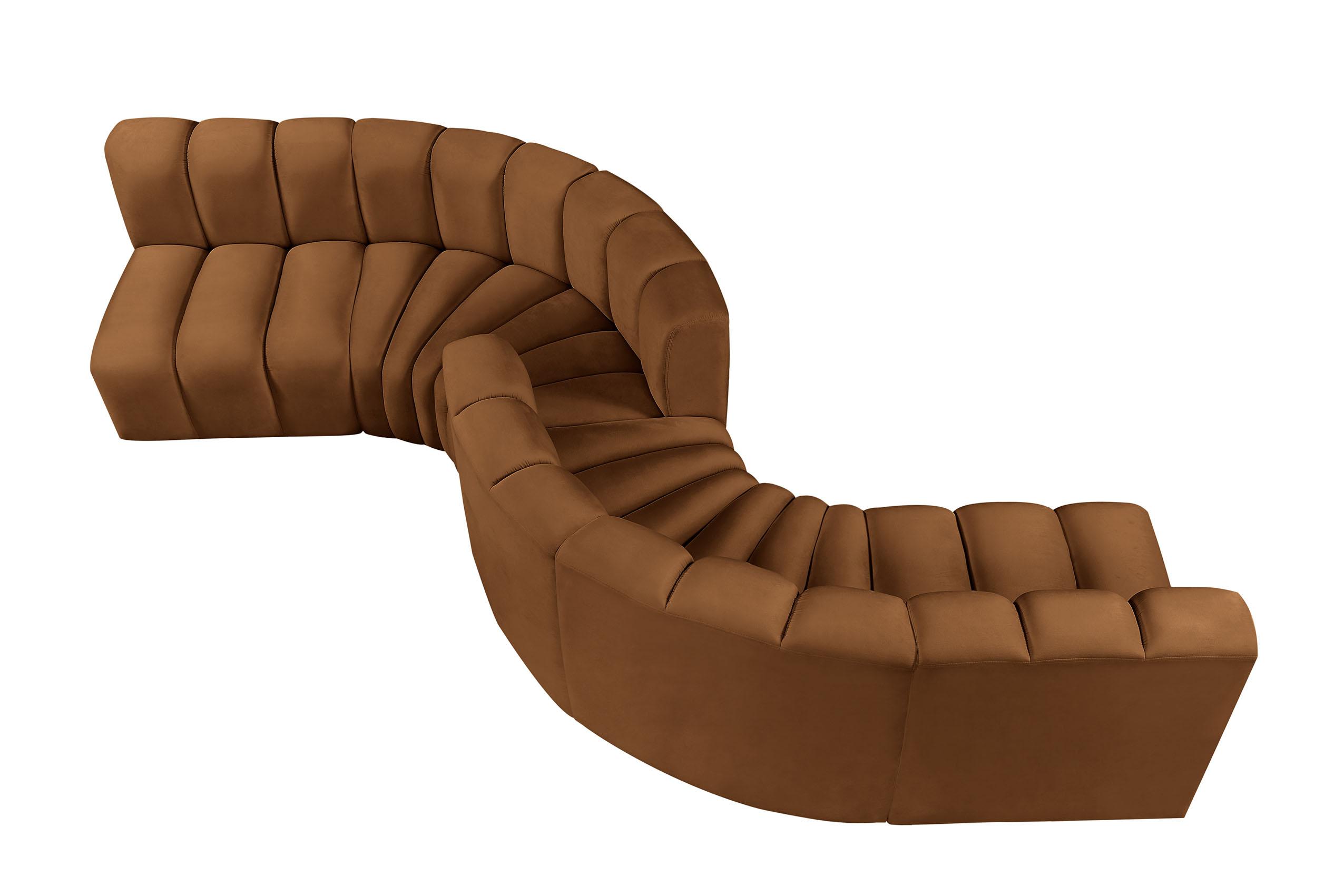 

        
Meridian Furniture ARC 103Saddle-S6D Modular Sectional Sofa Saddle Velvet 094308299167
