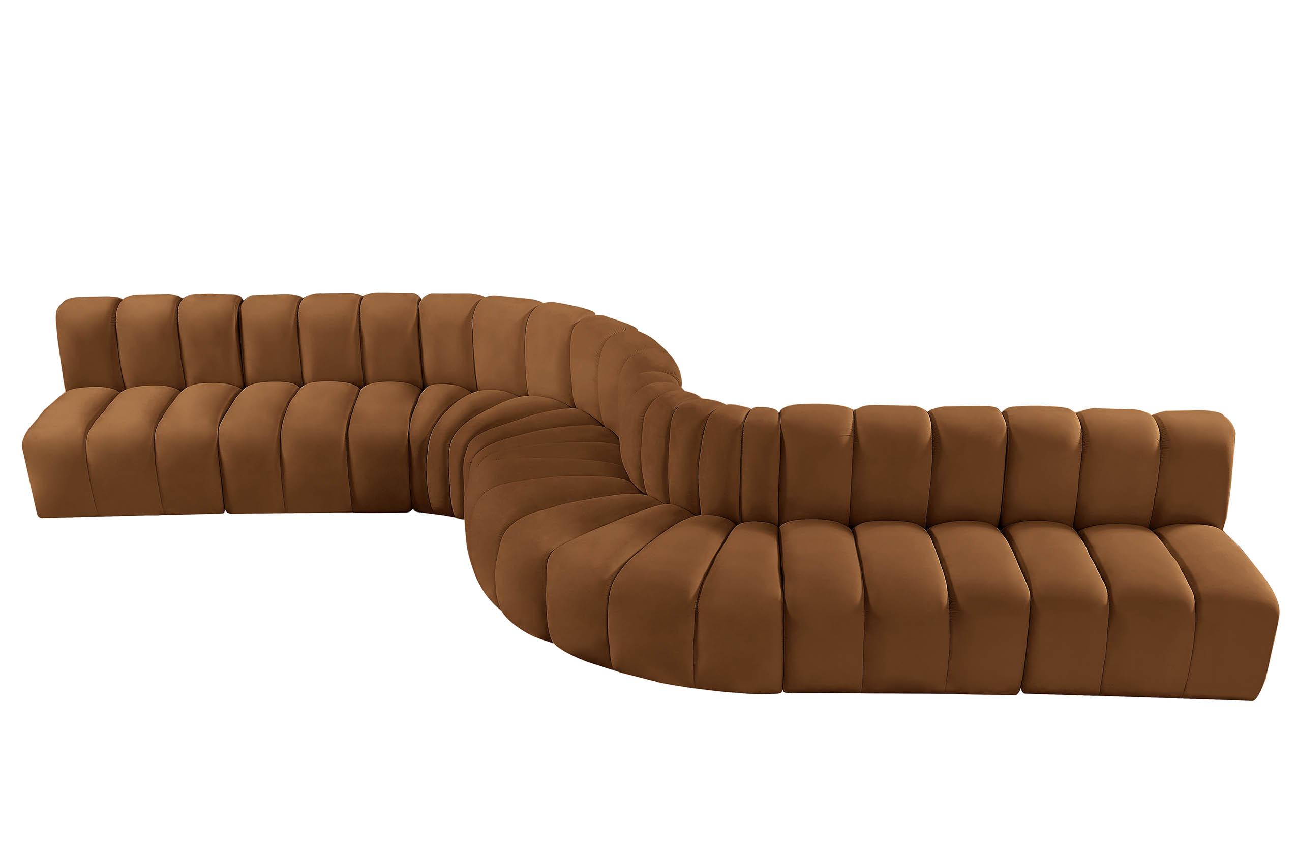 

        
Meridian Furniture ARC 103Saddle-S8C Modular Sectional Sofa Saddle Velvet 094308299228
