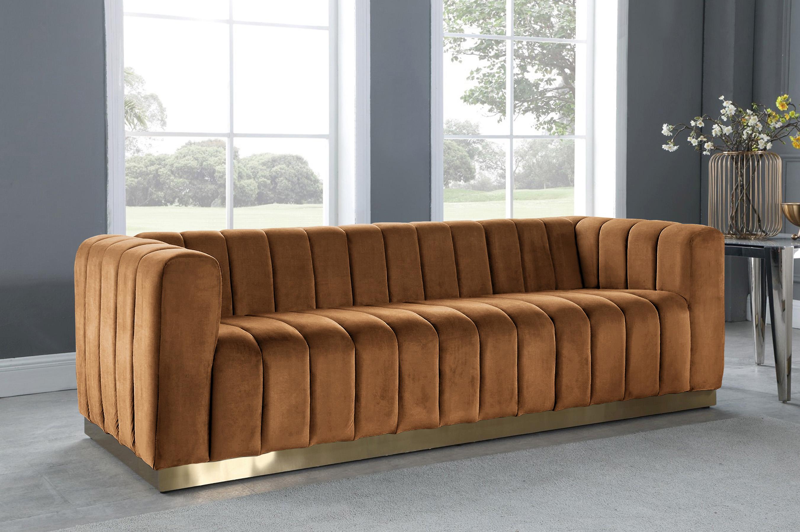 

    
603Saddle-S-Set-2 Meridian Furniture Sofa Set
