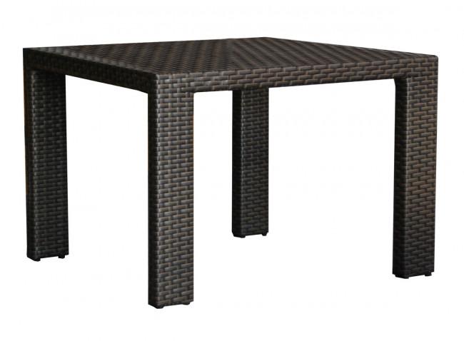 Contemporary Outdoor Dining Table Samoa 901-3347-ATQ-ST in Java, Brown 