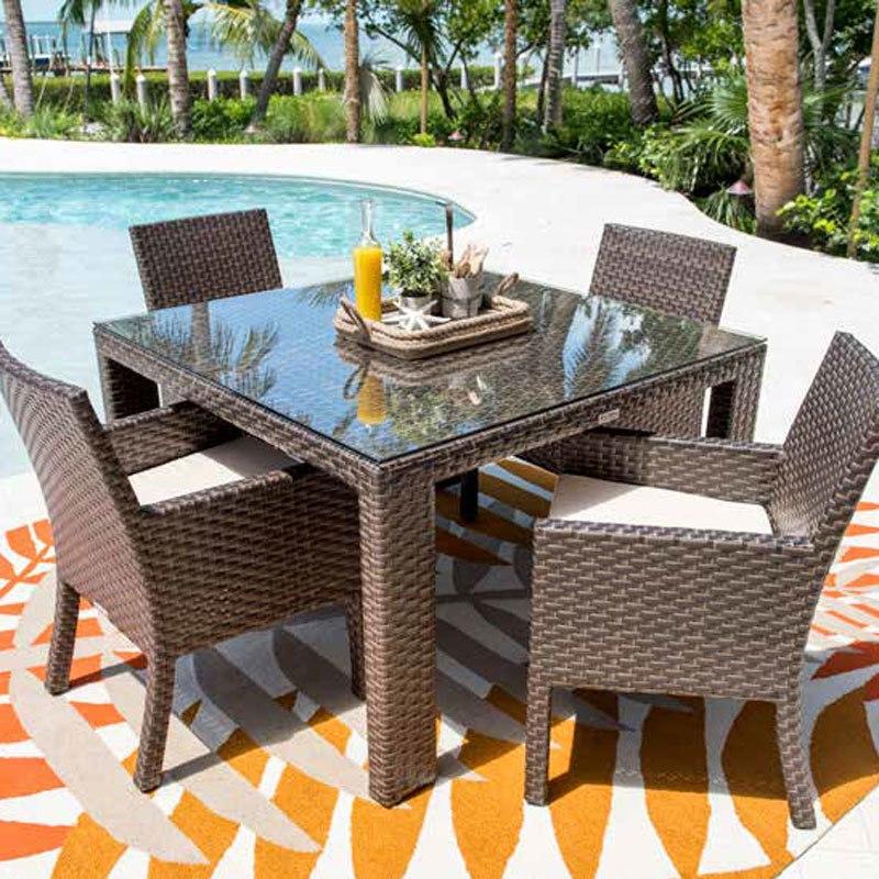 

                    
Pelican Reef Samoa Outdoor Dining Table Java/Brown  Purchase 
