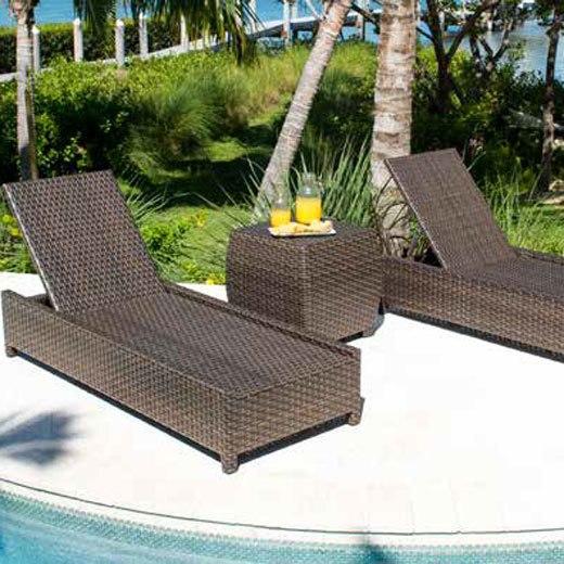 

                    
Pelican Reef Samoa Outdoor Chaise Lounger Brown/Java  Purchase 
