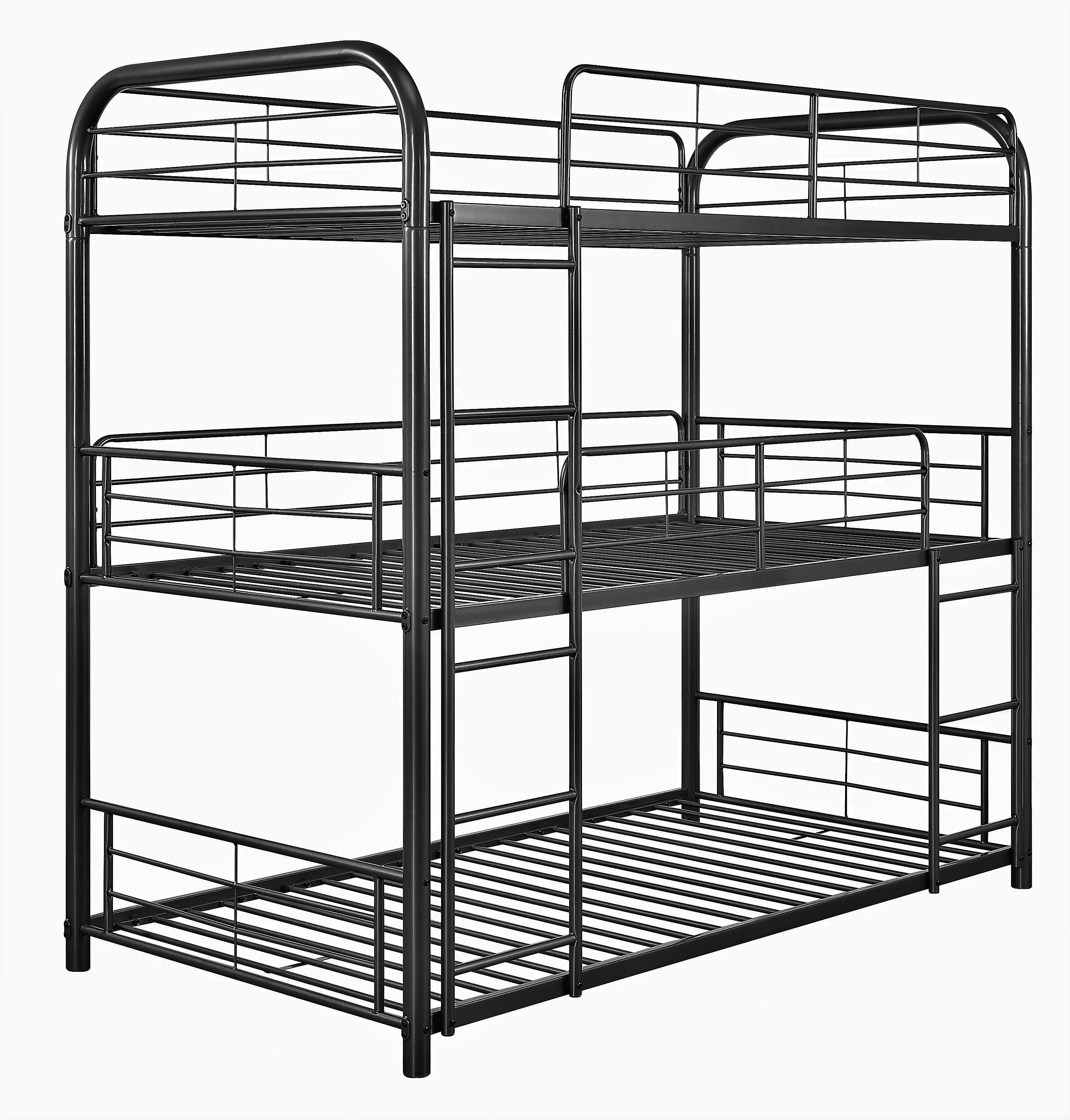

    
Sandy Black Triple Bunk Bed - Full by Acme Cairo 37330
