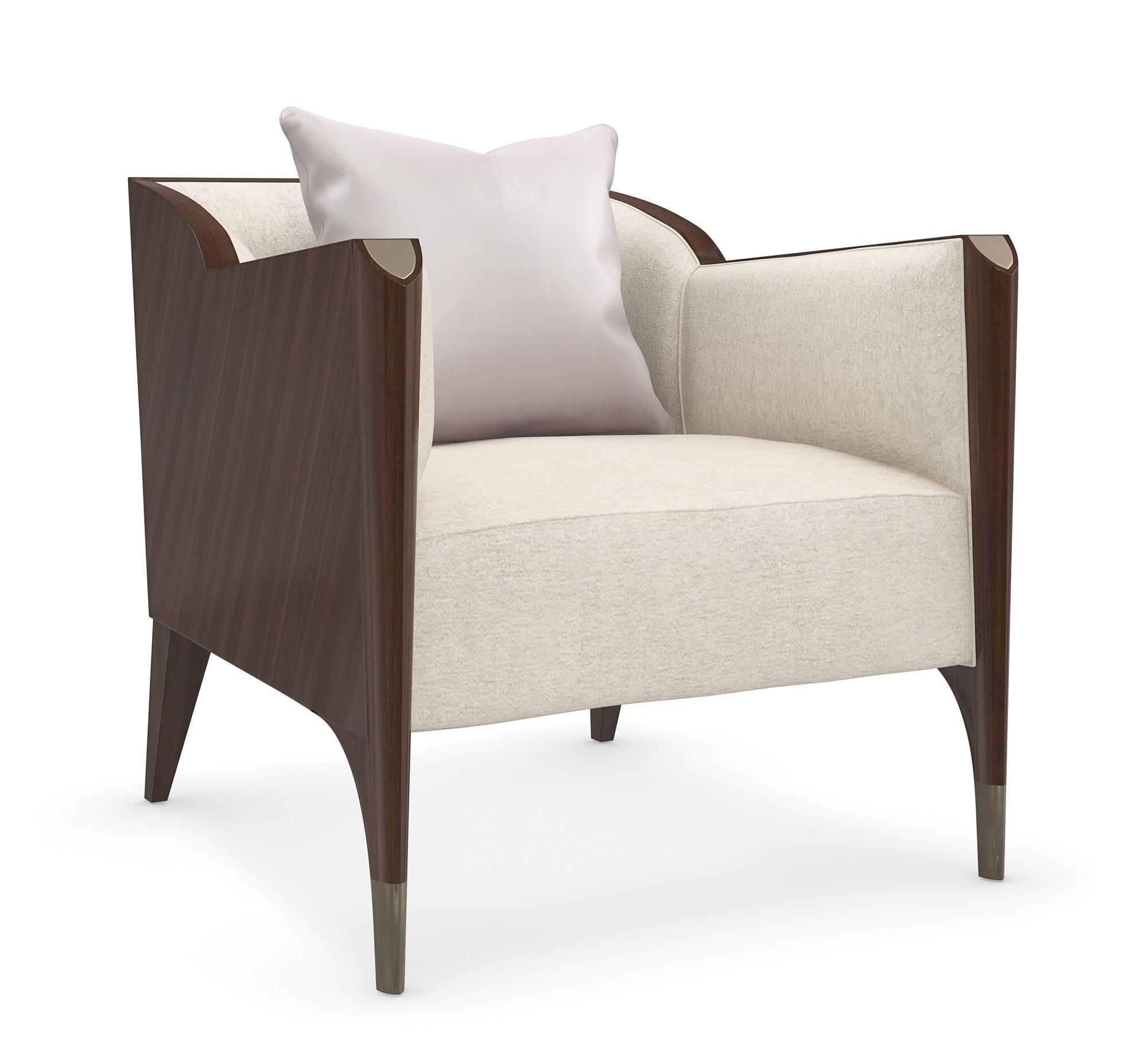 

    
Sapele Veneers Afterglow Fabric THE OXFORD ACCENT CHAIR by Caracole
