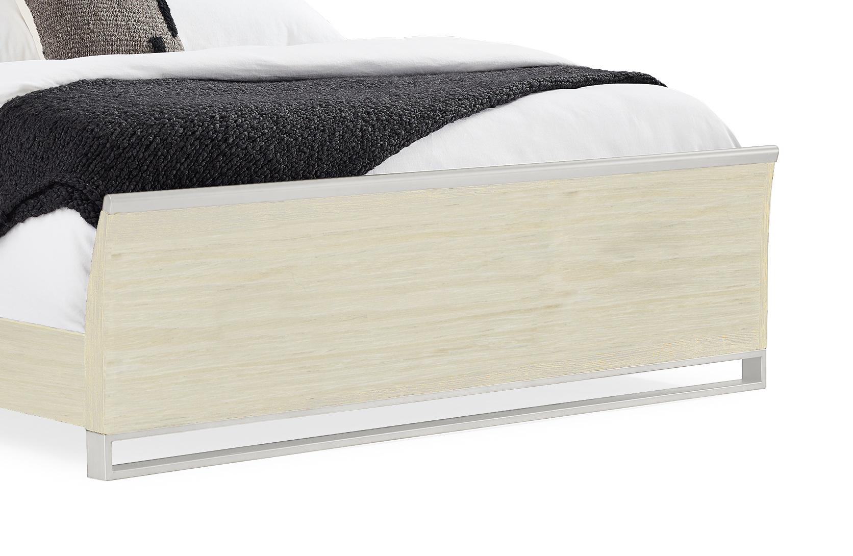 

        
Caracole REMIX WOOD BED Sleigh Bed Pearl  662896033625

