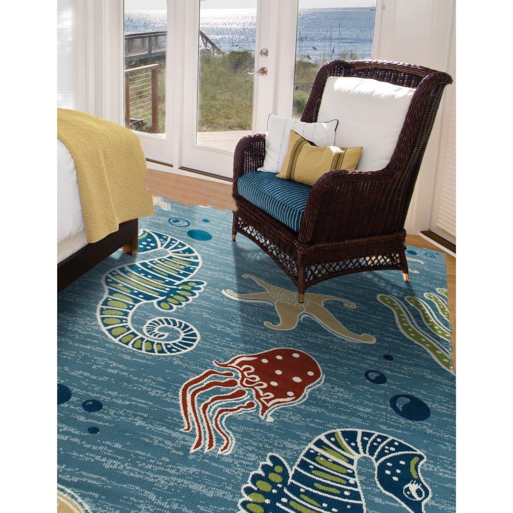 

    
Searcy Deep Sea Aqua 2 ft. 7 in. x 3 ft. 11 in. Area Rug by Art Carpet
