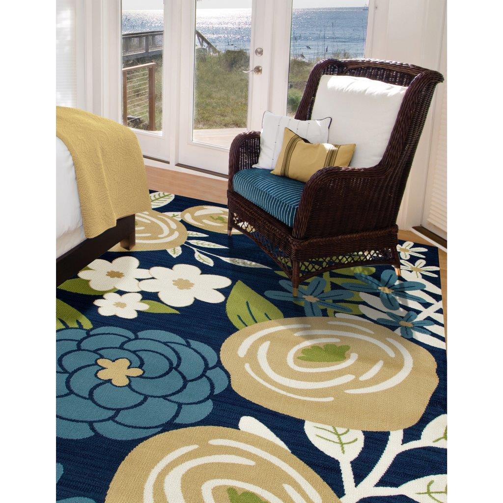 

    
Searcy Seaside Boquet Blue 5 ft. 3 in. Round Area Rug by Art Carpet
