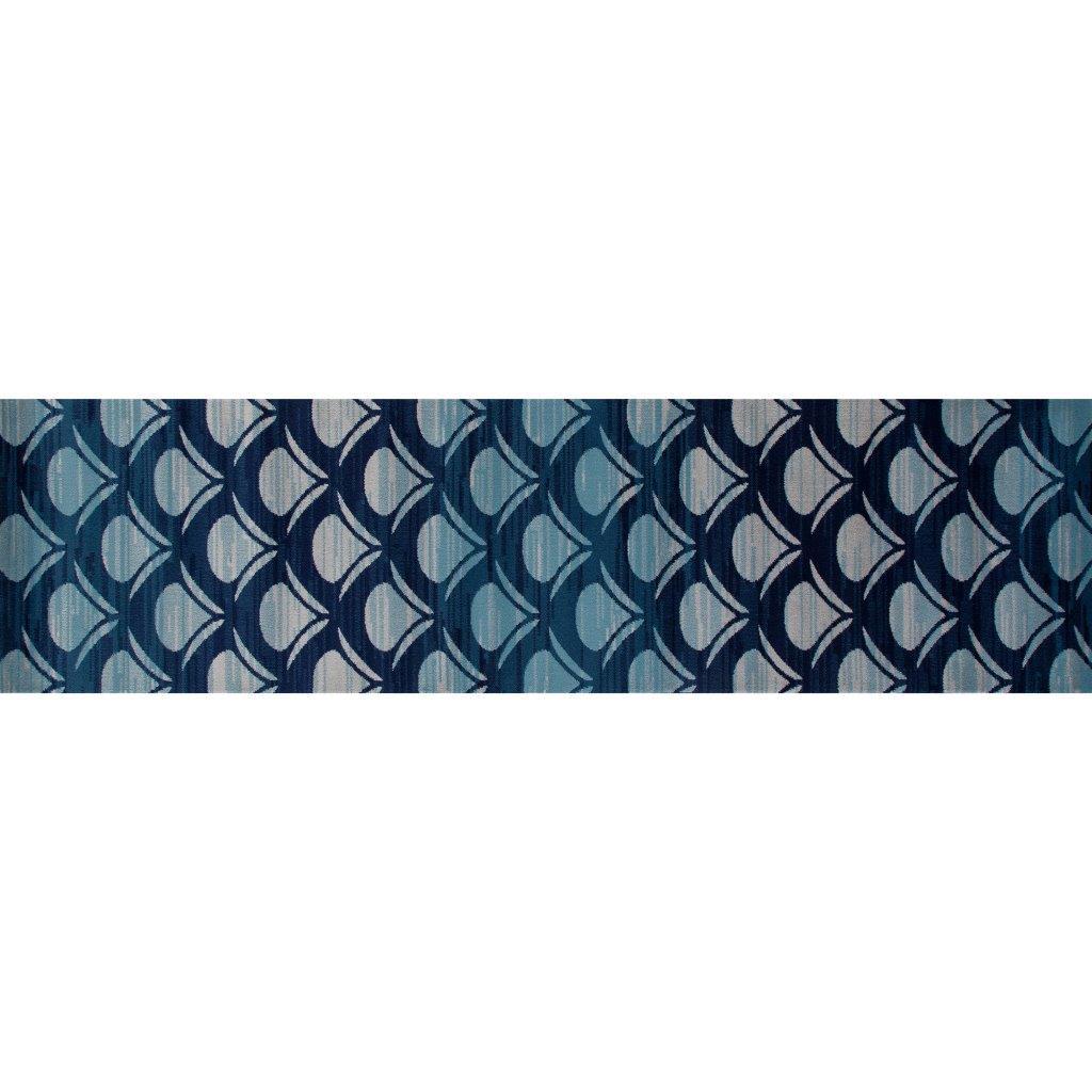 

    
Searcy Waves Navy 2 ft. 2 in. x 8 ft. 1 in. Runner by Art Carpet
