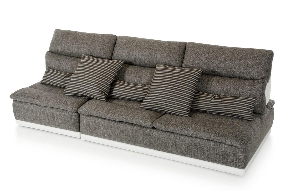 

    
Grey Fabric & Italian White Leather Sectional Sofa 2Pcs Modern VIG David Ferrari Panorama
