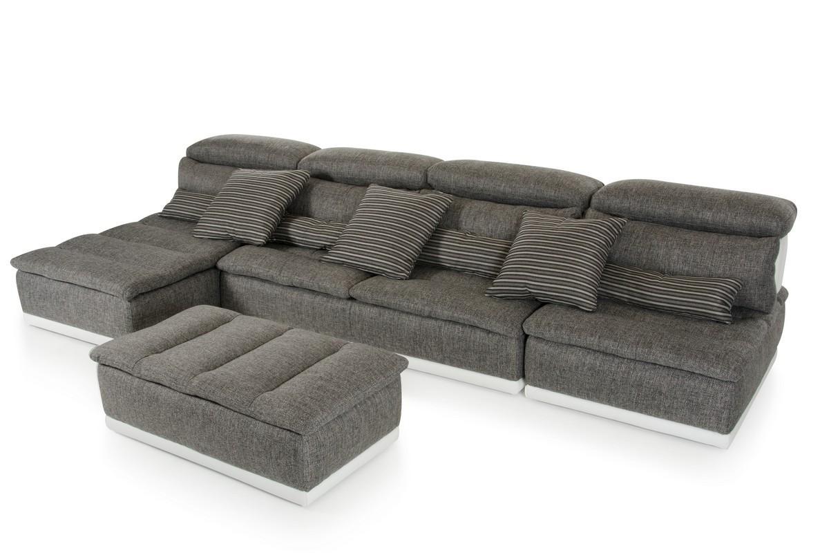 

    
Grey Fabric & Italian White Leather Sectional Sofa 3Pcs w/Ottoman Modern VIG David Ferrari Panorama
