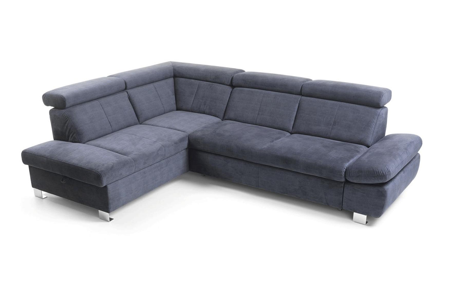 Modern Sectional Sofa Bed Happy HAPPY-SEC in Gray Fabric