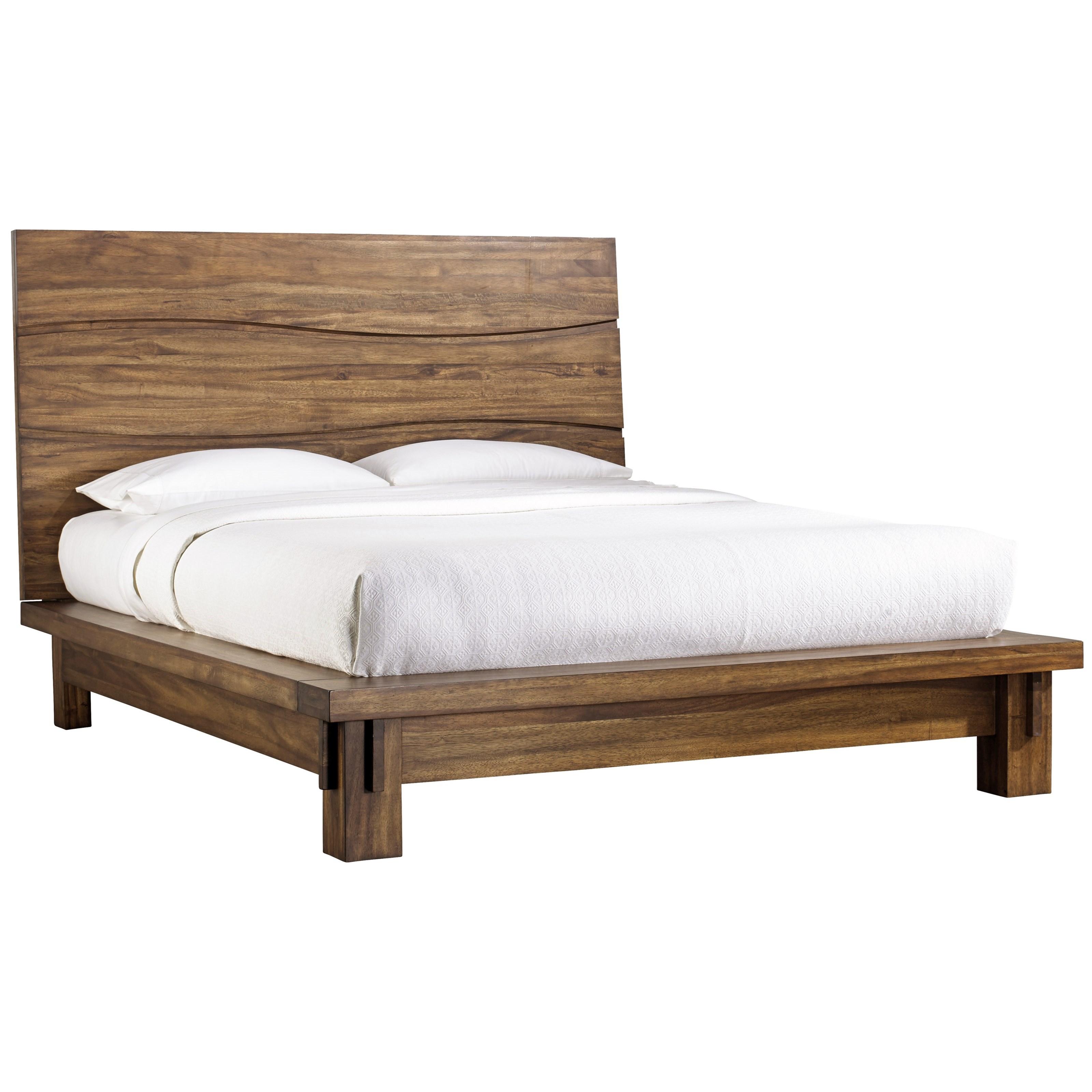 

    
Sengon Tekik Wood Natural Finish CAL King Platform Bed OCEAN by Modus Furniture
