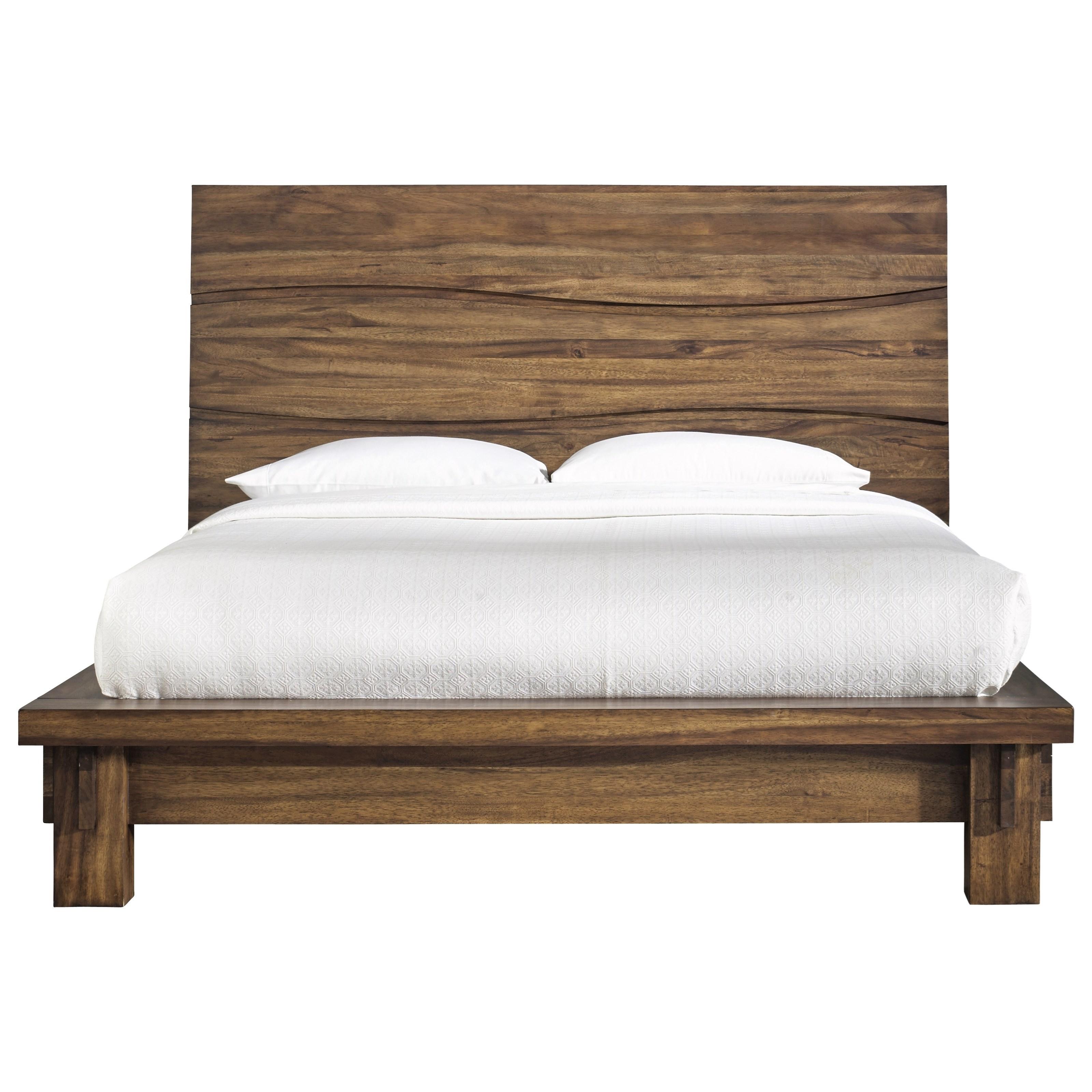 

    
Sengon Tekik Wood Natural Finish CAL King Platform Bed OCEAN by Modus Furniture
