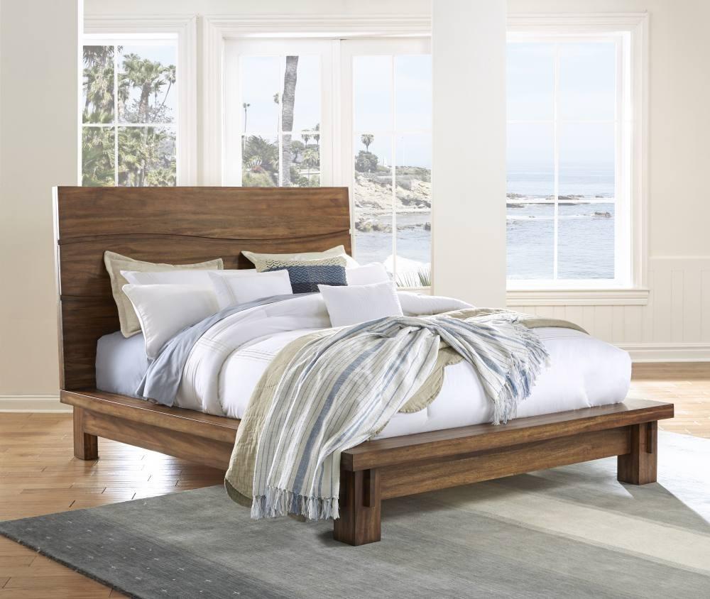 

    
 Shop  Sengon Tekik Wood Natural Finish King Platform Bedroom Set 3Pcs OCEAN by Modus Furniture
