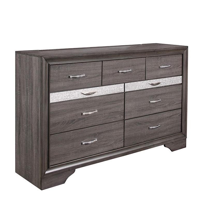 

    
SEVILLE Contemporary 7 Drawer Dresser in Weathered Grey Global US

