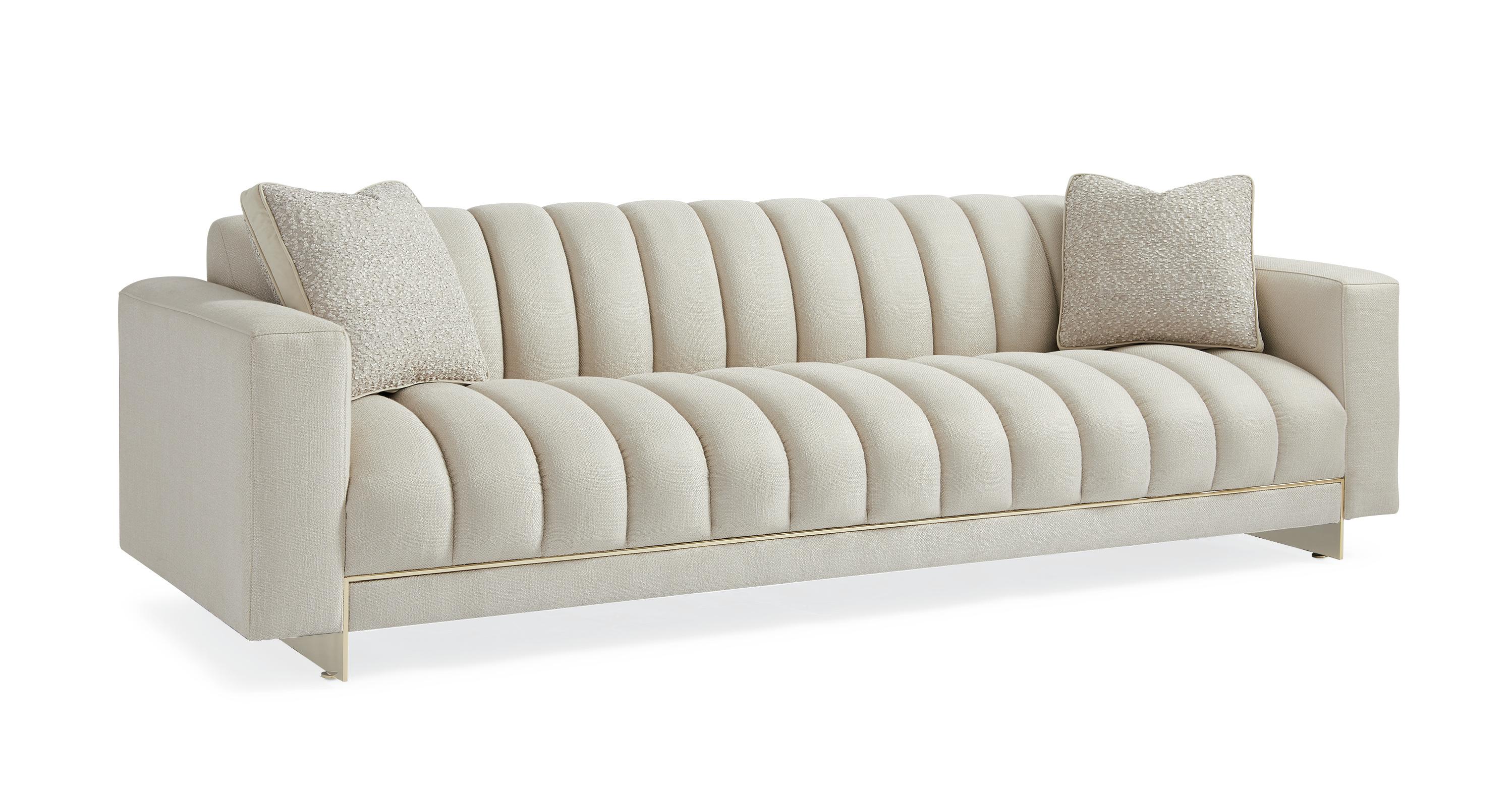 Contemporary Sofa THE WELL-BALANCED SOFA SGU-017-211-A in Cream Fabric