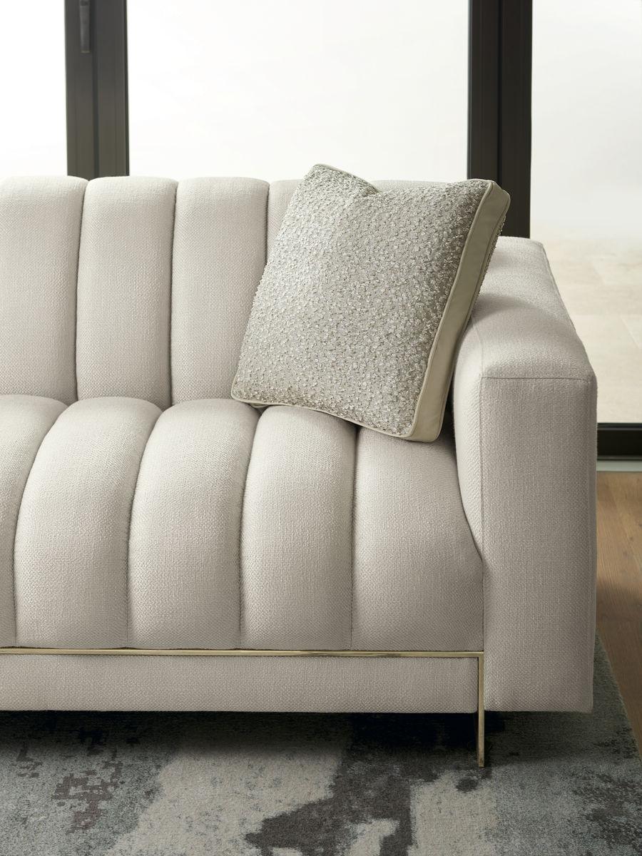 

    
SGU-017-211-A SGU-017-232-A Shimmering Moonstone Fabric THE WELL-BALANCED Sofa & SVELTE Chair by Caracole
