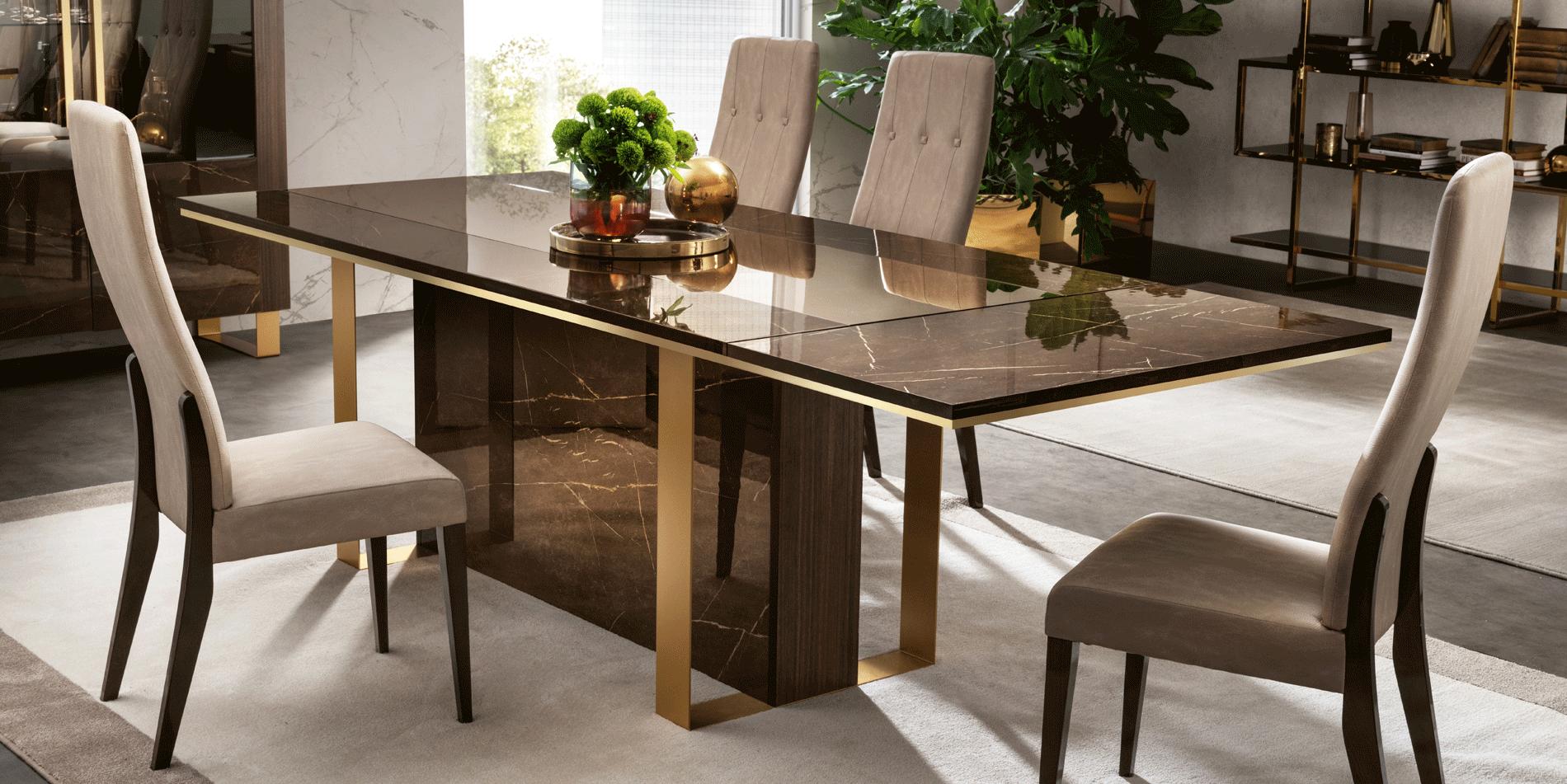 Contemporary Dining Table ESSENZATABLE ESSENZATABLE in Brown 