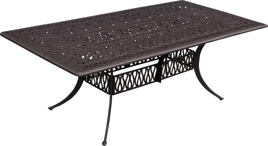 

    
Signature Cast Aluminum Knock-Down 84" x 44" Rectangle Dining Table by CaliPatio
