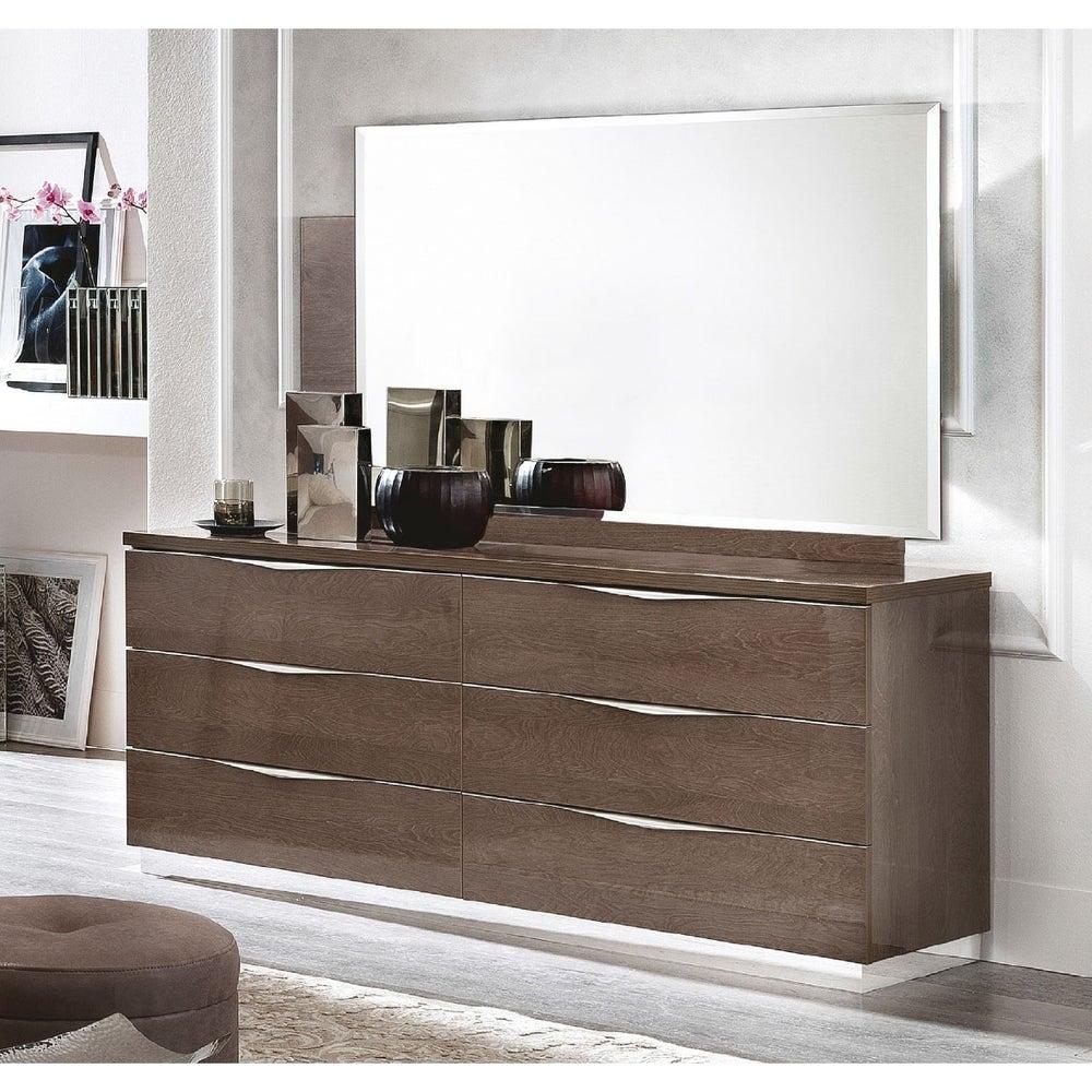 

    
Silver Birch Double Dresser & Mirror Set Contemporary Luca Home
