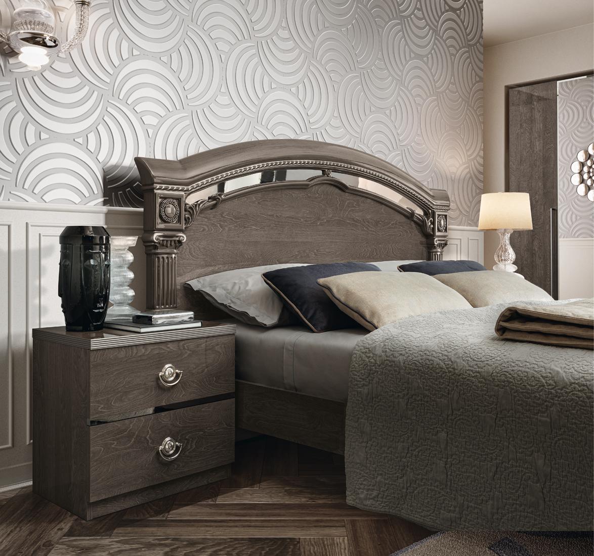 

    
Nabucco-Q-2NDM-5PC Silver Birch High Gloss Lacquer Queen Bedroom Set 5Pcs Made in ITALY ESF Nabucco Night
