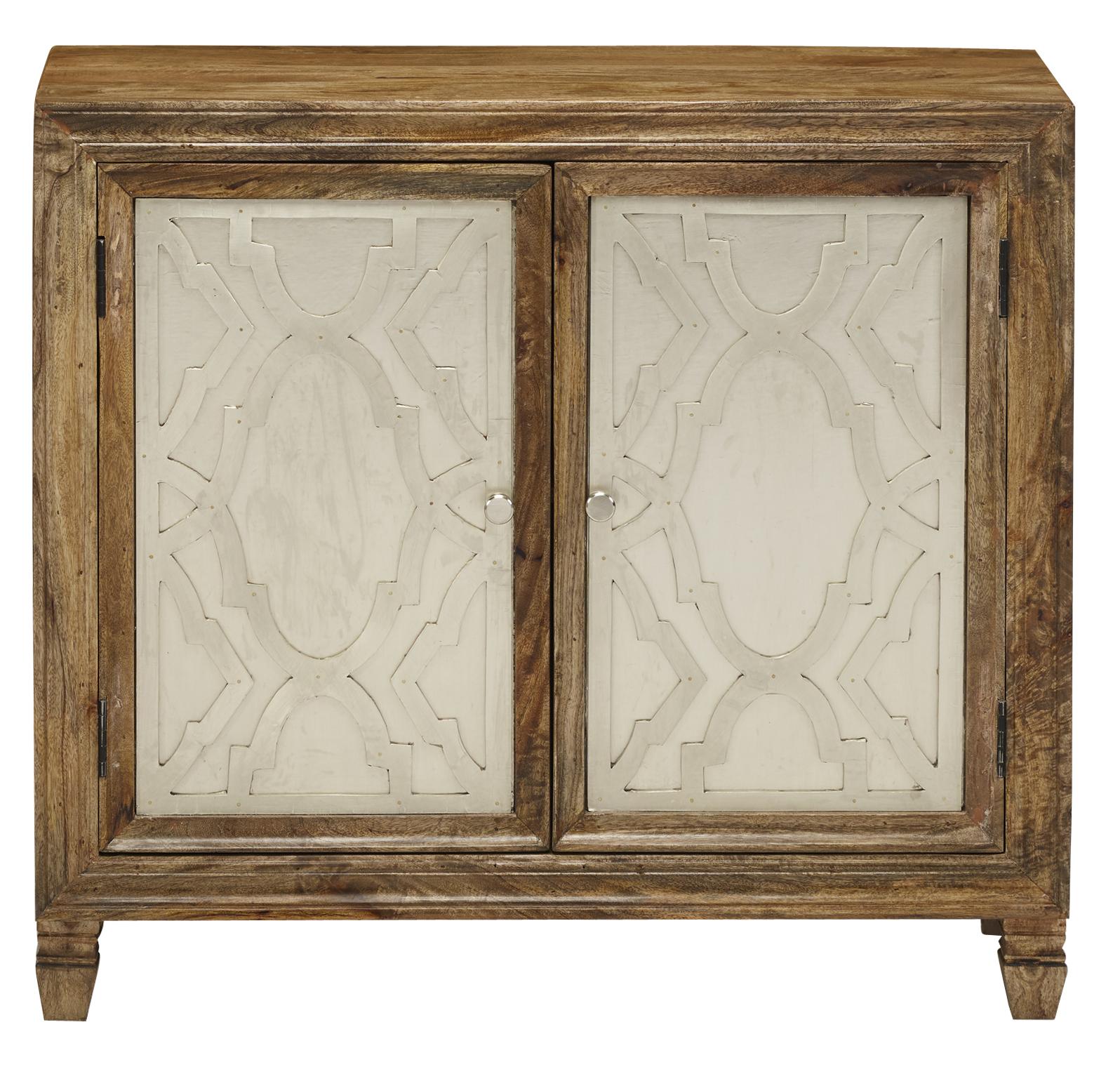 

    
Silver & Brown Mango Wood JIGSAW REFINEMENT CABINET UCS-6837 JAIPUR HOME Classic
