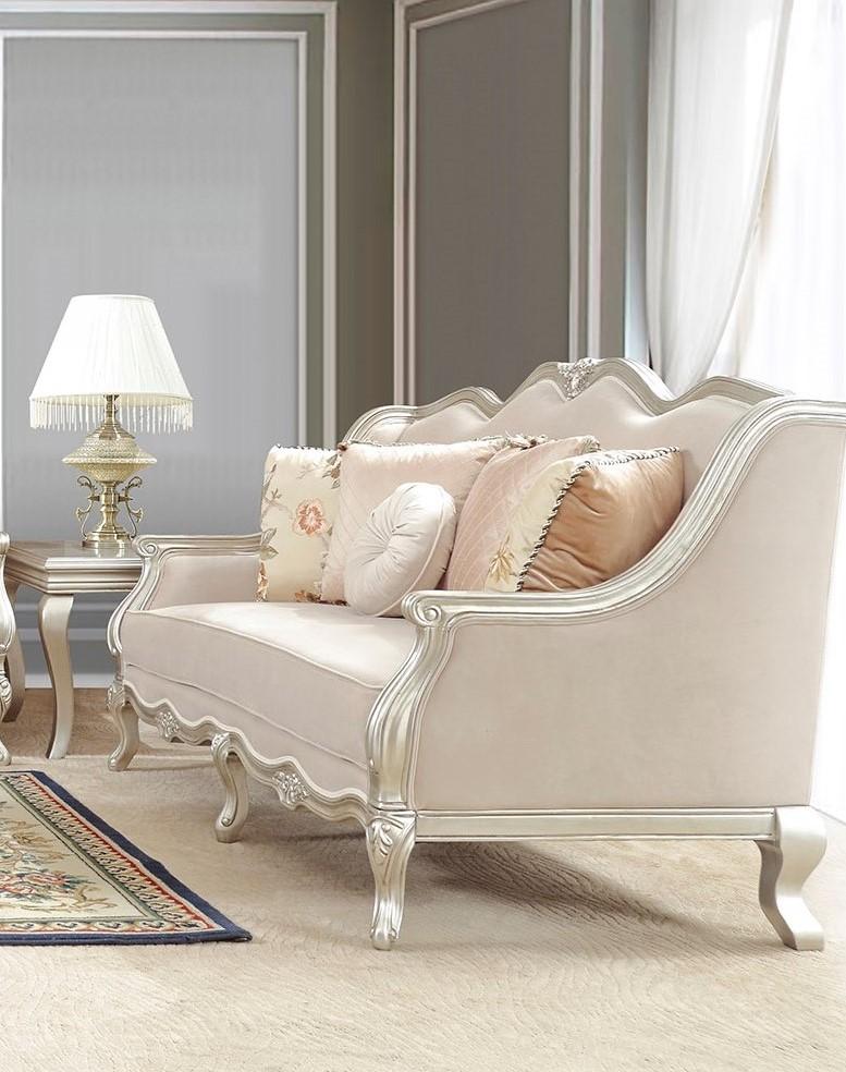 

    
Homey Design Furniture HD-2057 Sofa and Loveseat Silver/Metallic HD-2057-Set-2
