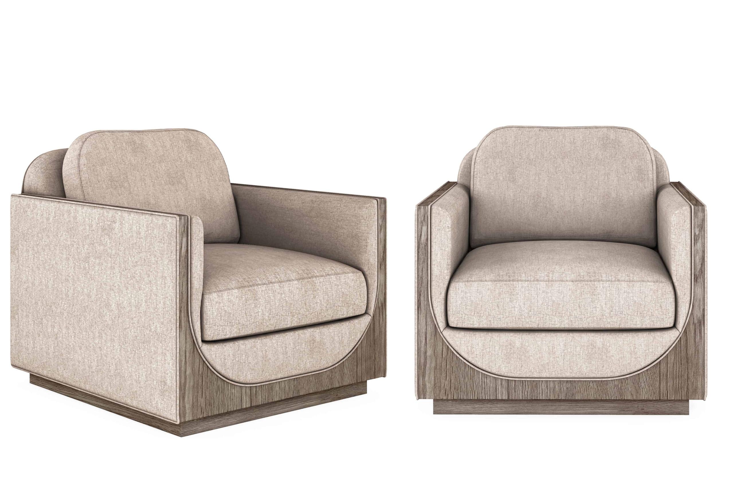 

    
Silver Fabric Lounge Chair Set 2P BASTION 763503-5354FN  A.R.T. Furniture Modern
