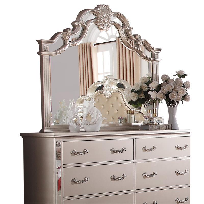 

        
810053740606Silver Finish Wood Queen Bedroom Set 6Pcs w/Chest Contemporary Cosmos Furniture Sonia
