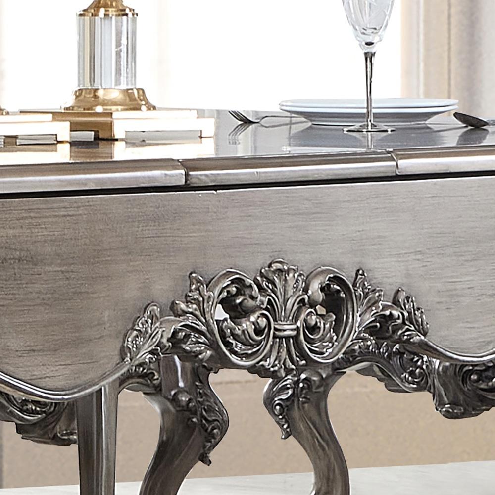 

    
Homey Design Furniture HD-13012-GR Dining Table Set Silver/Gray HD-13012GR-DTSET7
