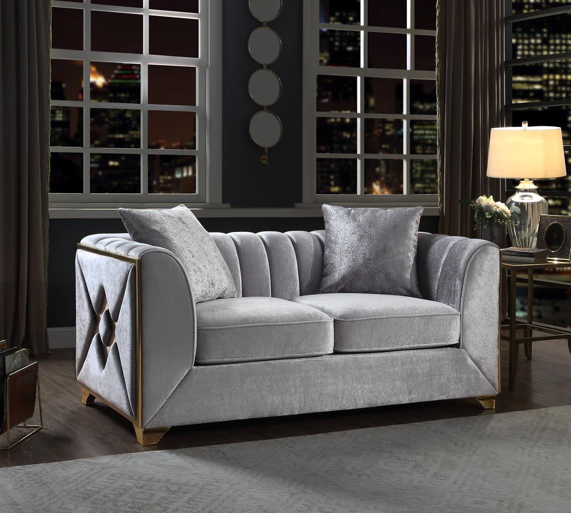 

    
Velencia-S-2PC Galaxy Home Furniture Sofa Set
