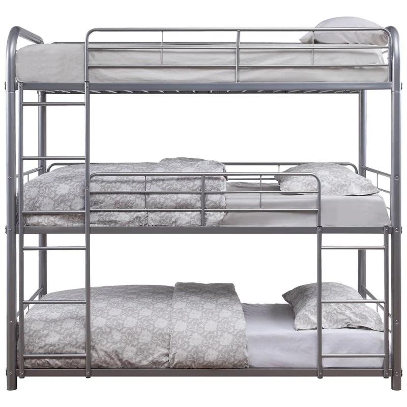 

    
Acme Furniture Cairo T/t/t triple bunk bed Silver 38100
