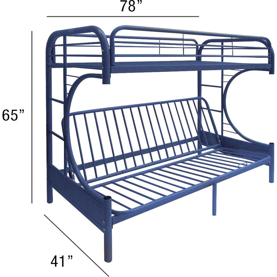 

                    
Acme Furniture Eclipse Twin/Full/Futon Bunk Bed Blue  Purchase 
