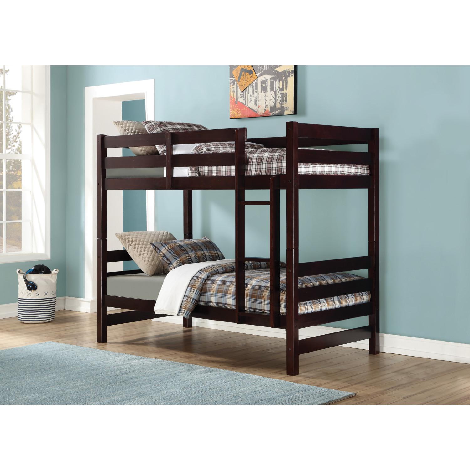 

    
Acme Furniture Ronnie Twin/Twin Bunk Bed Espresso 37775
