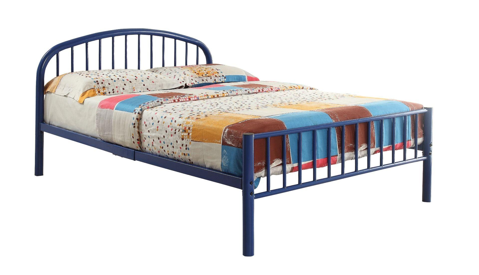 

    
Simple Metal Blue Full Bed by Acme Cailyn 30465F-BU
