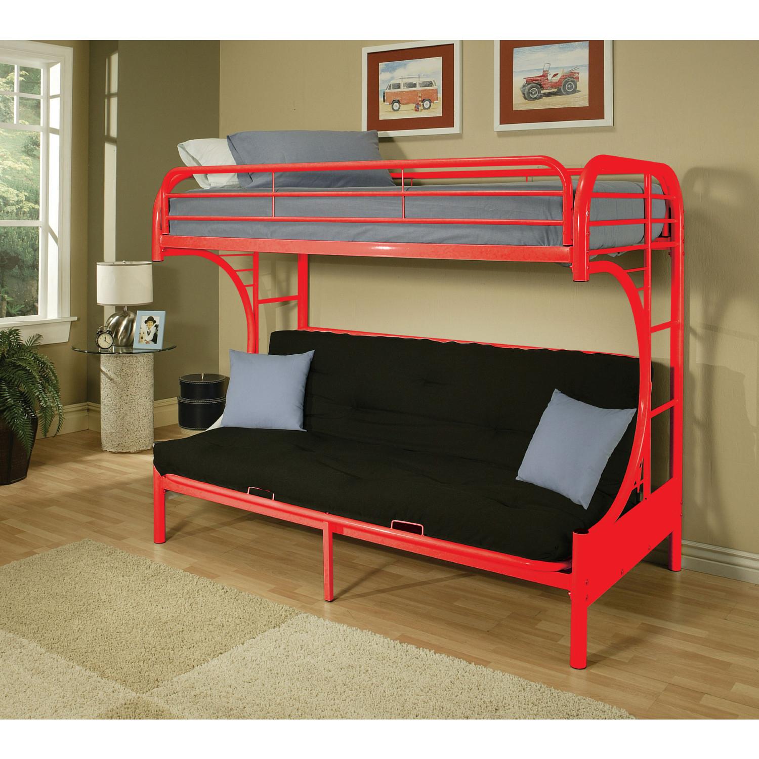 

    
02091W-RD Acme Furniture Twin/Full/Futon Bunk Bed
