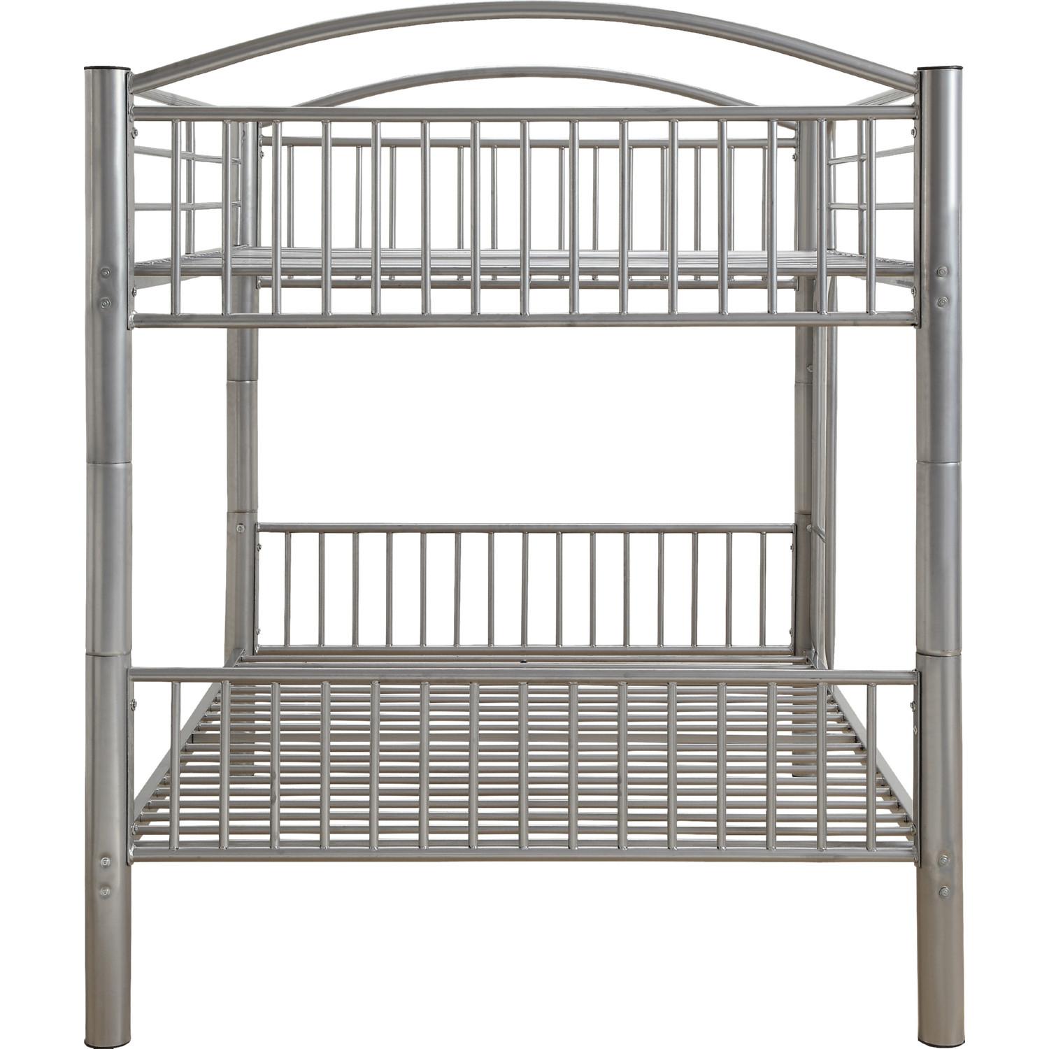 

    
Acme Furniture Cayelynn Full/Full Bunk Bed Silver 37390SI
