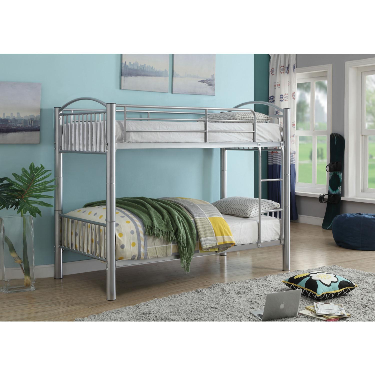 

                    
Acme Furniture Cayelynn Twin/Twin Bunk Bed Silver  Purchase 
