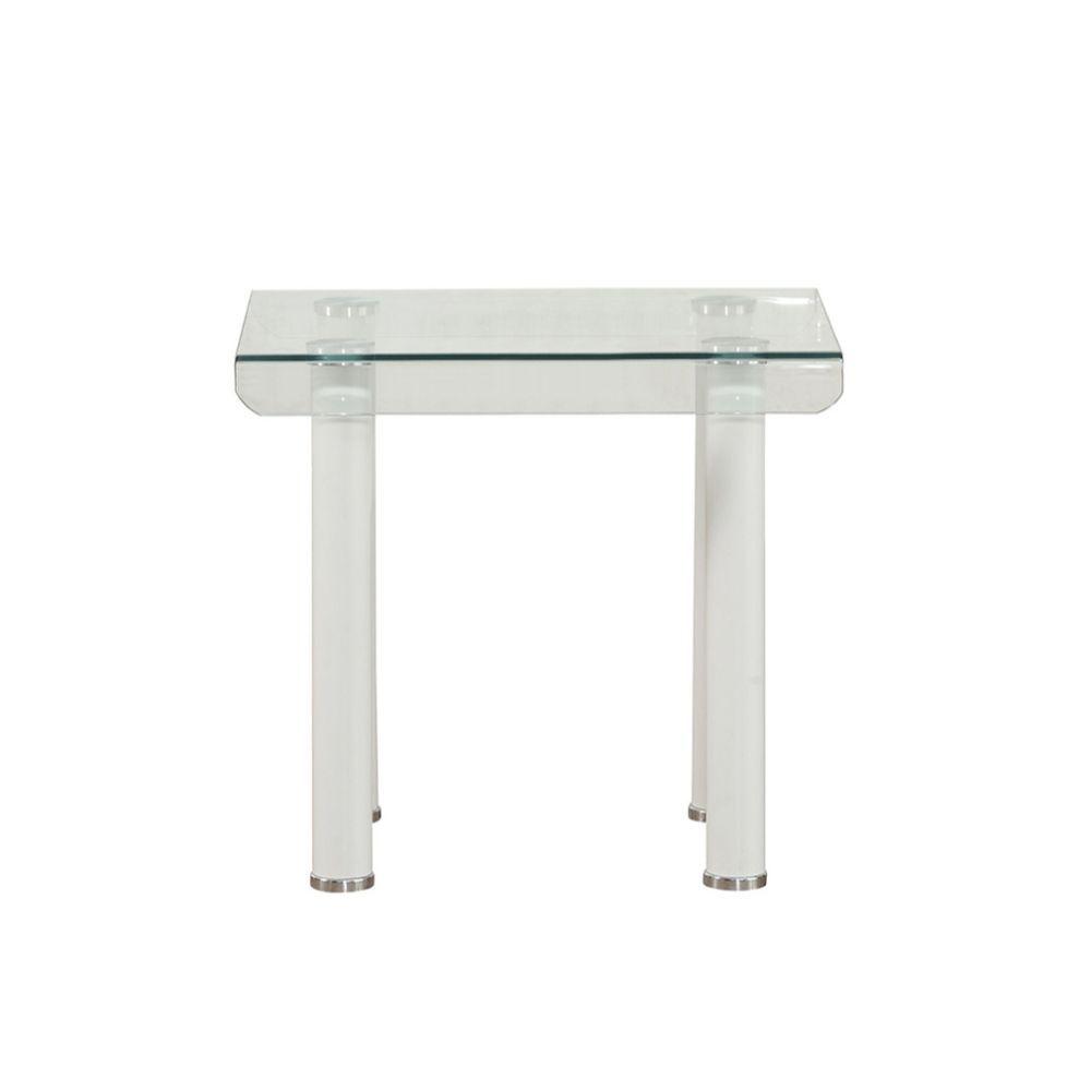 

    
83680-3pcs Simple White & Clear Glass Coffee Table + 2 End Tables by Acme Gordie 83680-3pcs
