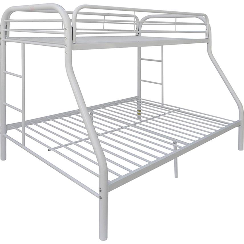 

    
Simple White Twin XL/Queen Bunk Bed Metal Acme Tritan 02052WH
