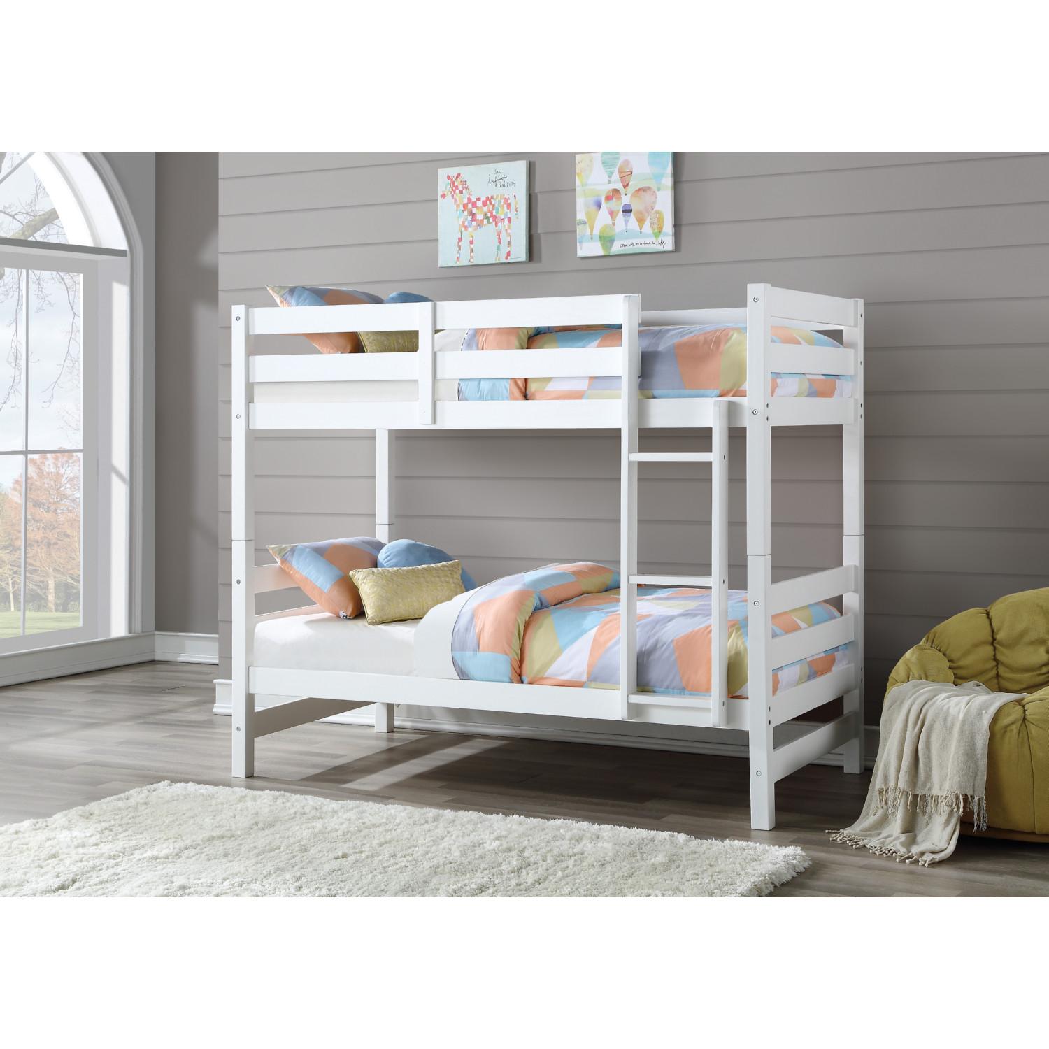 

    
Acme Furniture Ronnie Twin/Twin Bunk Bed White 37785
