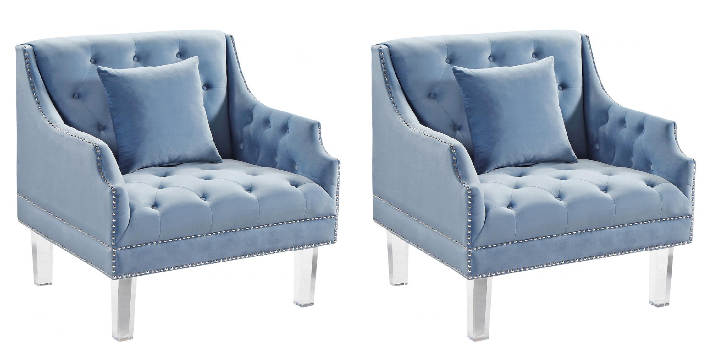 

        
Meridian Furniture 635 Roxy Arm Chair Sky/Blue Velvet 647899951350
