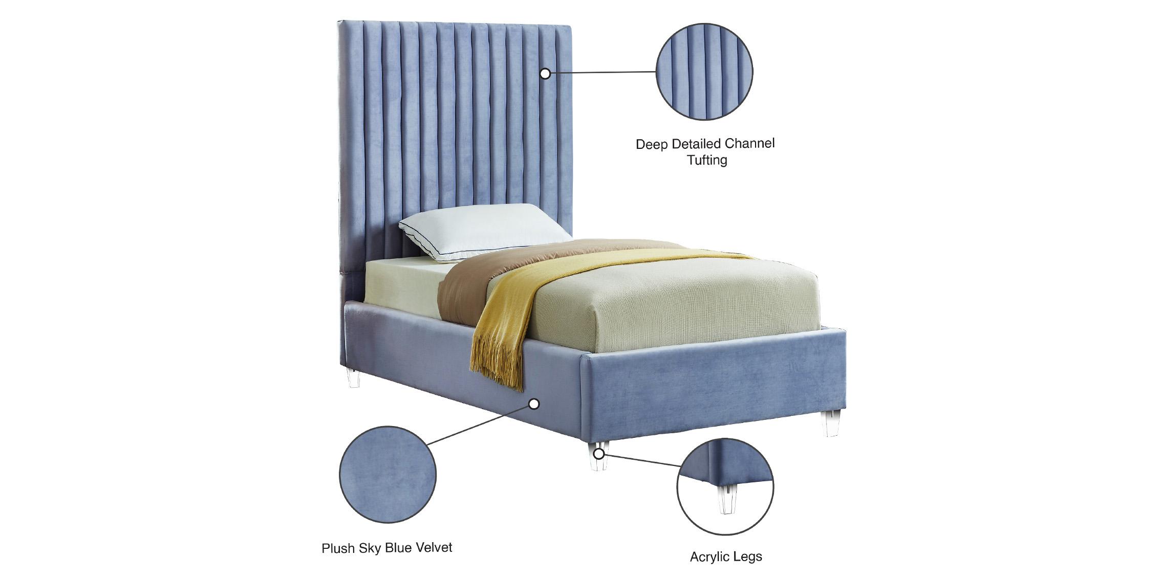 

    
Meridian Furniture Candace CandaceSkyBlu-T Platform Bed Light Blue CandaceSkyBlu-T
