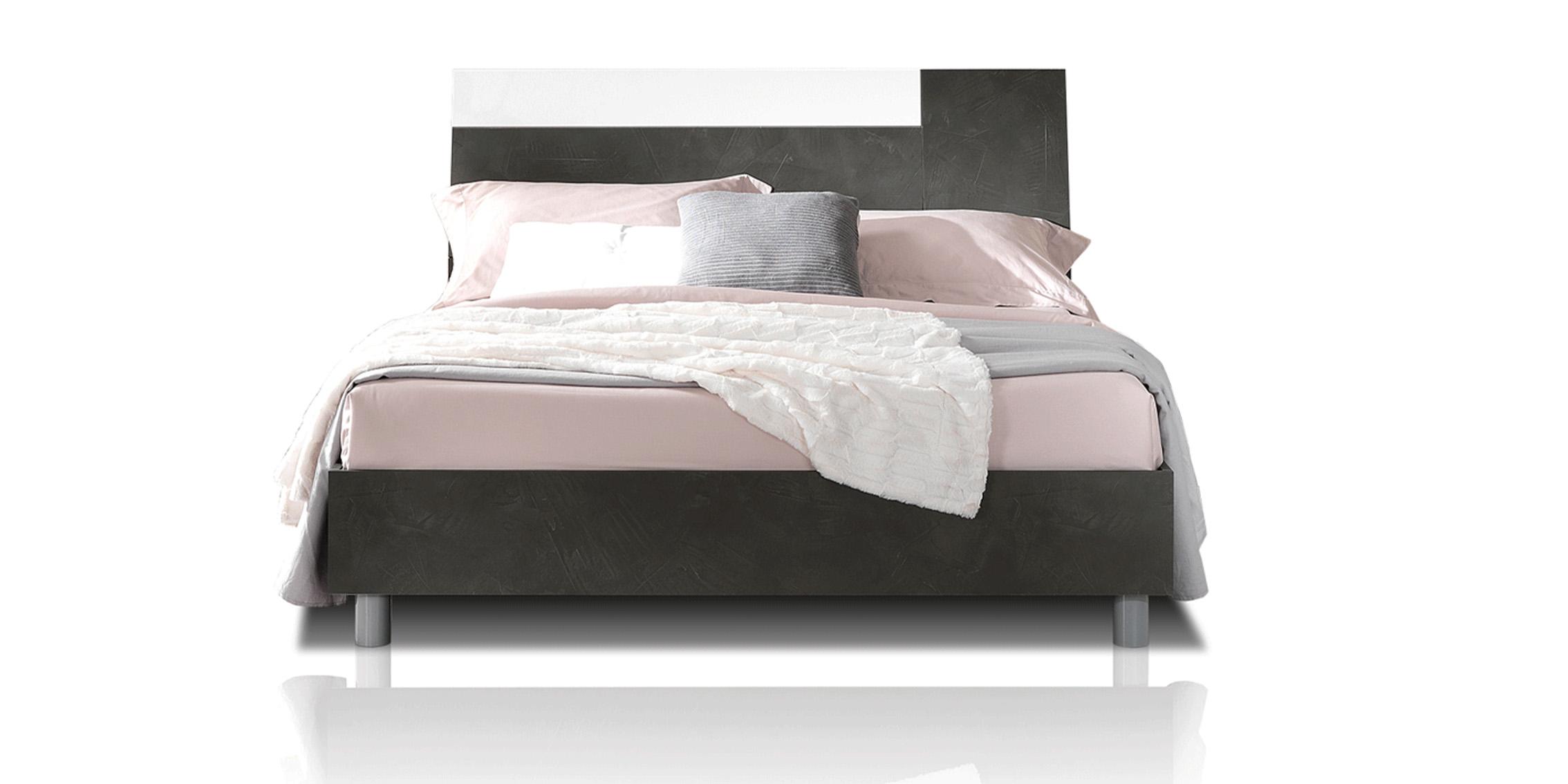 

    
Slate Grey & White King Bedroom Set 3 PANAREA ESF Modern Made in ITALY
