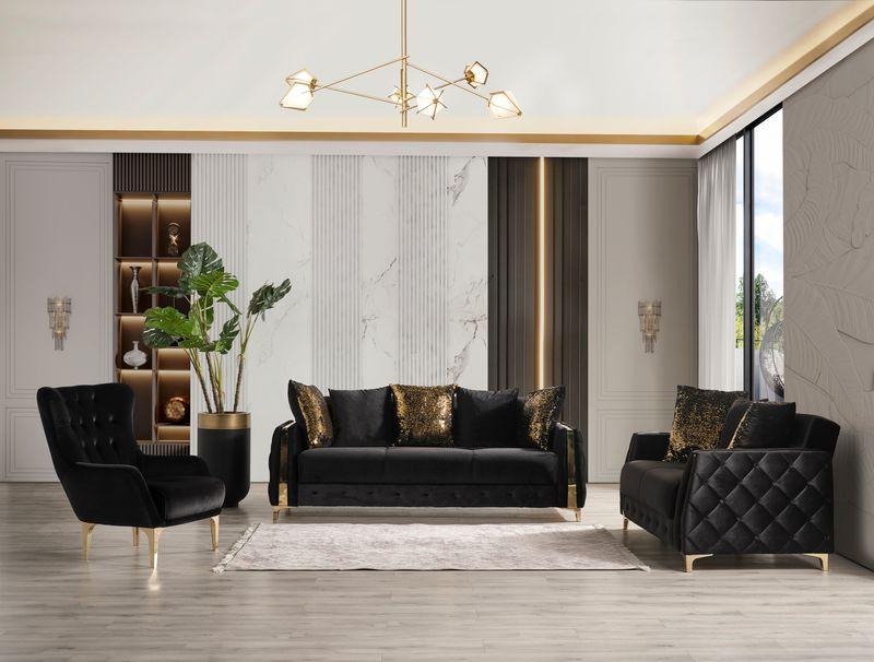 

        
Galaxy Home Furniture Lust Loveseat Black Fabric 601955551861
